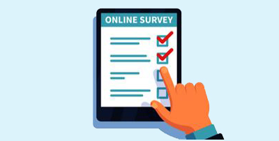 illustration of survey on a phone