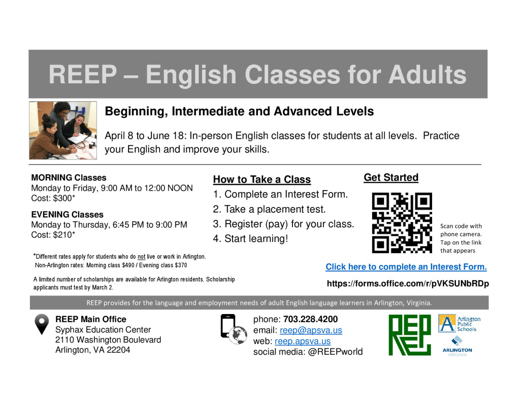 thumbnail of REEP Intensive Class Flyer ENGLISH April 2026